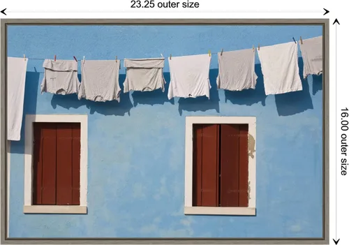 Vista 4 de Amanti Art Lienzo enmarcado para pared, diseño de Brenda Tharp Danita Delimont (23 pulgadas de ancho x 16 pulgadas de alto), marco Sylvie Greywash