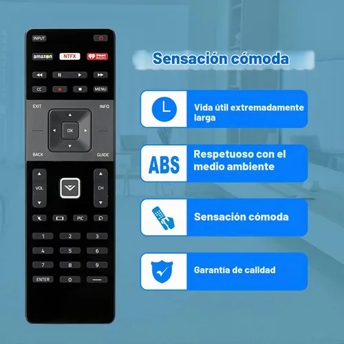 Vista 4 de XRT122 Reemplazo de control remoto para VIZIO TV D24-D1 D24H-E1 D28H-D1