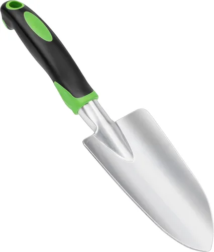 Vista 9 de Paleta de jardín con marca de medición, pala de jardinería resistente, pala de mano con mango ergonómico, pequeñas herramientas de jardín
