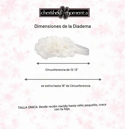 Vista 3 de Cherished Moments Petals - Diadema para recuerdo, color marfil