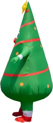 Vista 3 de BERVYOSW Disfraz inflable de Navidad para adultos, divertidos disfraces de Halloween para hombres y mujeres, fiestas de vacaciones, cosplay