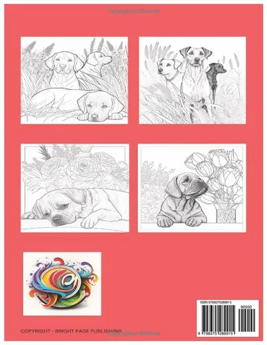 Vista 2 de Pawsitively Adorable A Dog Coloring Book Pawsitively Coloring A Dog-Friendly Art Adventure!