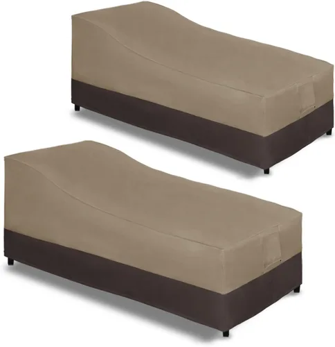 Vista 10 de Easy-Going Funda impermeable para tumbona para exteriores, funda para silla de patio resistente, resistente al viento, funda para muebles
