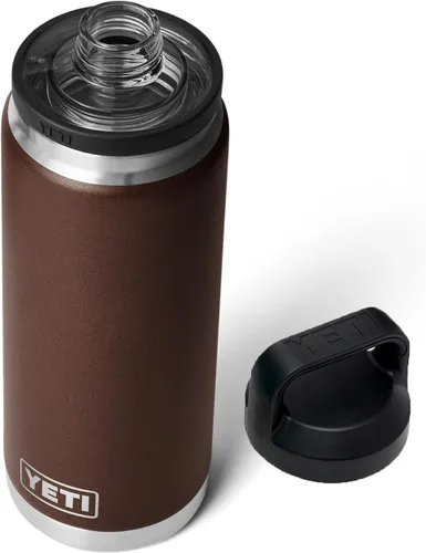 Vista 10 de YETI Rambler - Botella de acero inoxidable, hermética, con aislamiento al vacío y tapa chug, 26 onzas, color amarillo alpino Alpine Amarillo