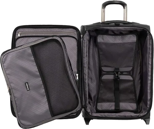 Vista 6 de Travelpro Crew Versapack Max Carry-On Exp Rollaboard, Negro azabache, Crew Versapack Softside - Equipaje vertical expandible