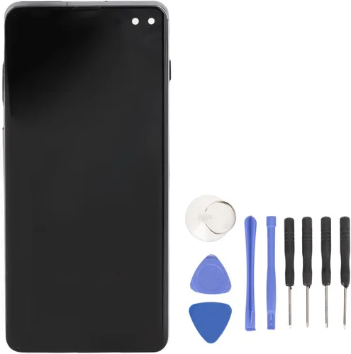 Vista 2 de para S10 Plus Pantalla LCD de repuesto, pantalla OLED digitalizador Asamblea con marco, herramienta de reparación, para S10 Plus SM N975, 6.4 Negro