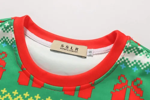 Vista 3 de SSLR - Sudadera divertida y fea de Navidad para mujer