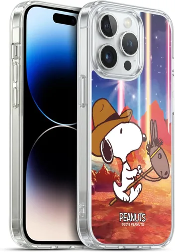 Vista 72 de Head Case Designs Funda de gel con licencia oficial de Peanuts Nebula Cactus Needles Snoopy Space Cowboy [protección de grado militar] compatible
