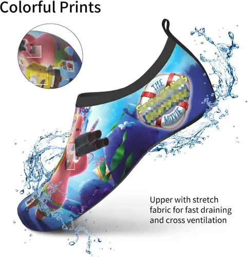 Vista 2 de ADFXRJ Zapatos de agua para niños y niñas, calcetines de agua de secado rápido, natación, playa, yoga, ropa deportiva, piscina, camping, viajes