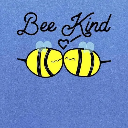Vista 2 de Pop Threads Bee Kind Cute Pun Kindness Graphic Youth Kids Girl Boy T-Shirt