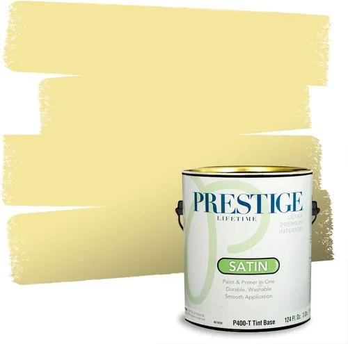 Vista 48 de PRESTIGE Pinturas de pintura exterior e imprimación en uno, 1 galón, plano, combinación comparable de Benjamin Moore* Pila de heno