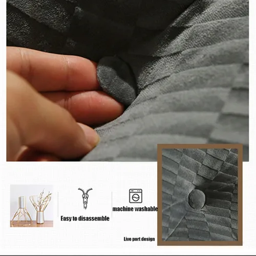 Vista 4 de Almohada triangular para cabecero, almohada de cuña de lectura, cojín de cabecero, almohada de respaldo para día, cama, litera, funda extraíble Negro