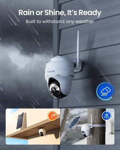Vista 7 de Cámara de seguridad inalámbrica para exteriores, alimentación solar con visión nocturna 2K, Wi-Fi de 2.4/5 GHz, conversación de 2 vías, funciona