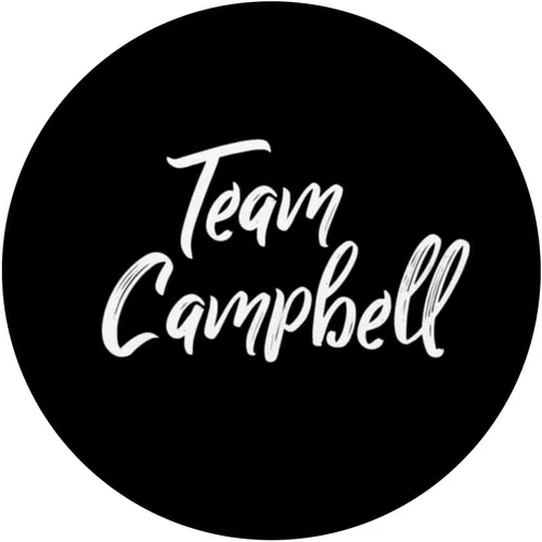 Vista 3 de Team CAMPBELL / Apellido de la familia Campbell - PopSockets estilo pincel intercambiable PopGrip