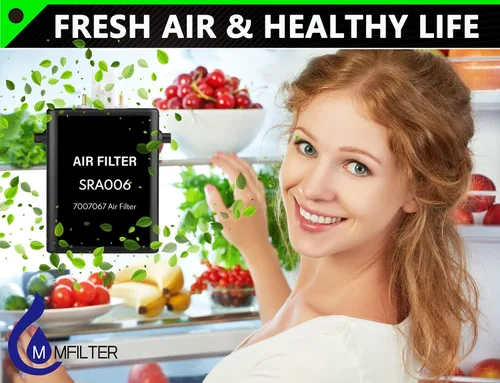 Vista 4 de Cartucho de purificación de aire para refrigerador 7042798-7007067 actualizado, repuesto para filtro de aire de refrigerador 7007076 (paquete de 2)
