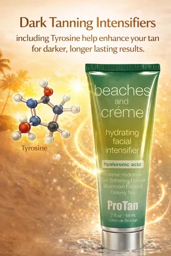 Vista 6 de Pro Tan Beaches & Crme - Intensificador facial de 2 onzas, tono de piel profundo, sin fragancia, antioxidante, hidratante, mejora el tono de la piel