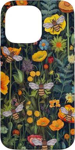 Vista 21 de Bees and Wildflowers Funda para iPhone 17