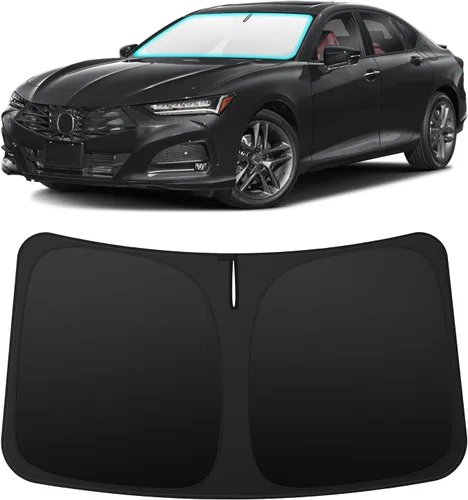 Vista 103 de INSAUTO Accesorios para parasol de parabrisas de ajuste personalizado para Acura RDX 2019-2026, parasol plegable para ventana delantera, reflector