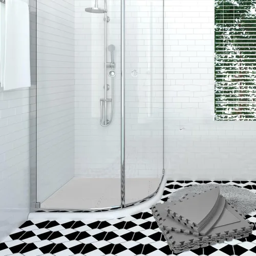 Vista 7 de Tapete protector de suelo de espuma de 80 pulgadas de diámetro, antideslizante, para bañeras de hidromasaje, balcón, ducha, bañera de hidromasaje