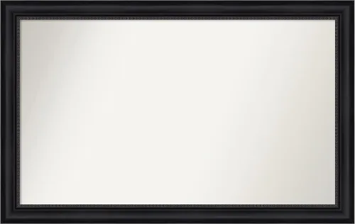 Vista 189 de Amanti Art Espejo personalizado, espejo de baño negro Astor, espejo de pared o espejo de tocador de baño sobre el fregadero (25 x 25 pulgadas)