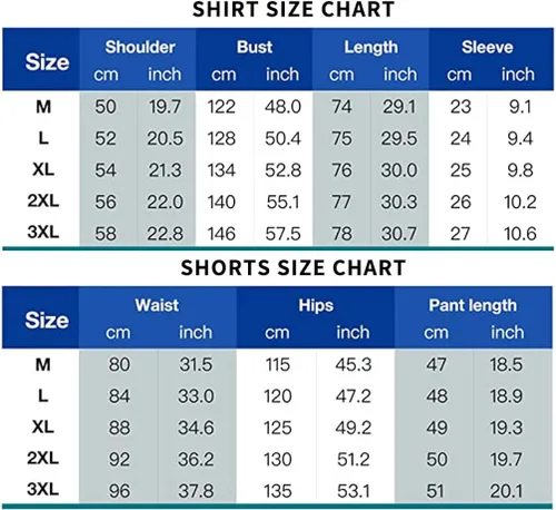 Vista 7 de THWEI Conjunto de 2 piezas para hombre, camisa de manga corta, casual, algodón, con botones, para verano, playa, vacaciones