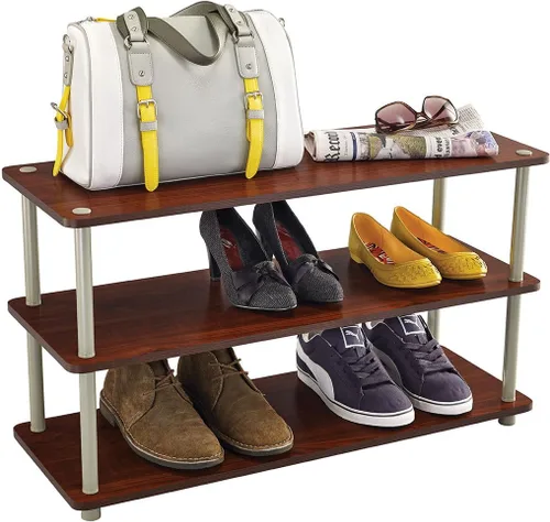 Vista 4 de ClosetMaid 5063 3-Tier Zapato Organizador, Café expreso
