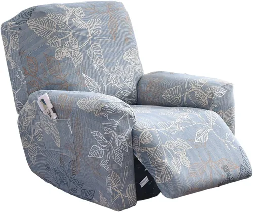 Vista 46 de Eco-Ancheng Fundas reclinables Lazyboy de 4 piezas, fundas para sofá reclinable, fundas antideslizantes para sillas reclinables, con bolsillos