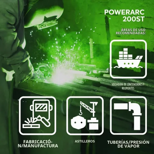 Vista 3 de PowerARC 200ST 200amp TIG Stick IGBT soldador 110/220 voltaje dual