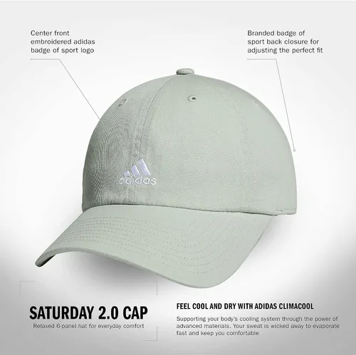 Vista 27 de adidas Gorra ajustable relajada Saturday para mujer