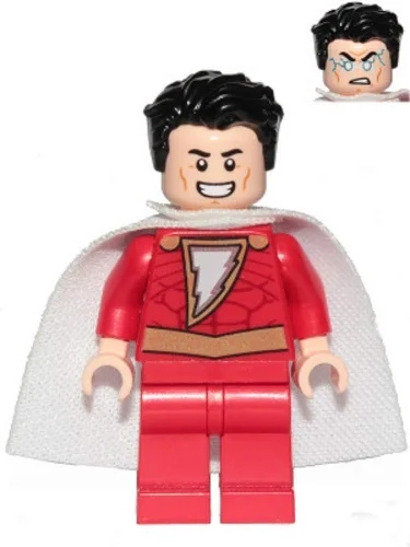 Vista 2 de LEGO Superhéroes: Minifigura Shazam con cabello extra y explosiones de poder