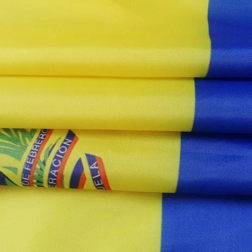 Vista 3 de AZ FLAG Juego de 5 banderas de Venezuela con parche – 35.4 x 23.6 in – Bandera Venezolana 7 estrellas 100% poliéster con ojales metálicos integrados