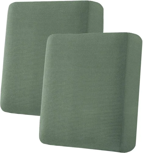 Vista 512 de H.VERSAILTEX Fundas de Cojín de Asiento Individuales Super Elásticas Fundas de Sofá Fundas de Cojín de Sofá Fundas Deslizables Juegos Tela de Sarga