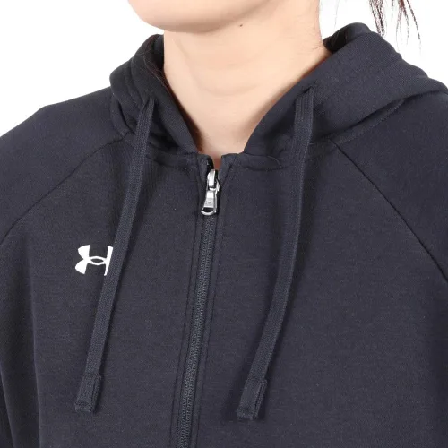 Vista 6 de Under Armour Rival - Sudadera con capucha y cremallera completa para mujer
