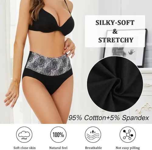 Vista 3 de Ropa interior para mujer, cintura alta, control de abdomen, sección C, ropa interior de recuperación