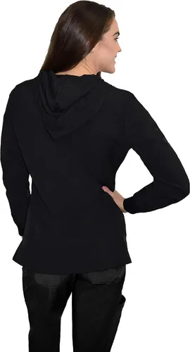 Vista 15 de Green Town Ropa quirúrgica para mujer – Sudadera con capucha, 4 bolsillos, ligera, tela elástica, fácil cuidado