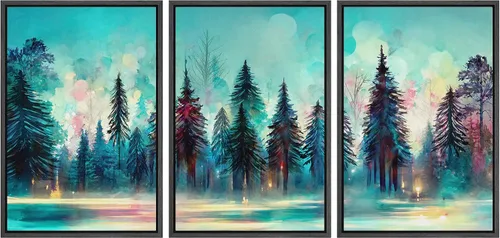 Vista 63 de MUDECOR Lienzo enmarcado para pared, juego de arte de ramo de flores de vida muerta de Marie Frosch, naturaleza, desierto, ilustración, arte