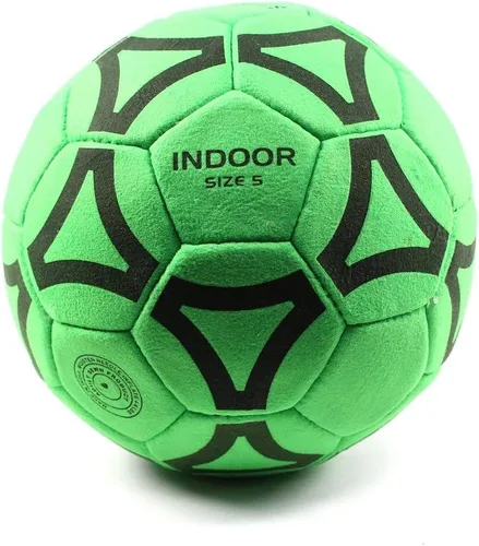 Vista 2 de Paquete de 12 pelotas de fútbol para interiores de fieltro, color neón Verde neón