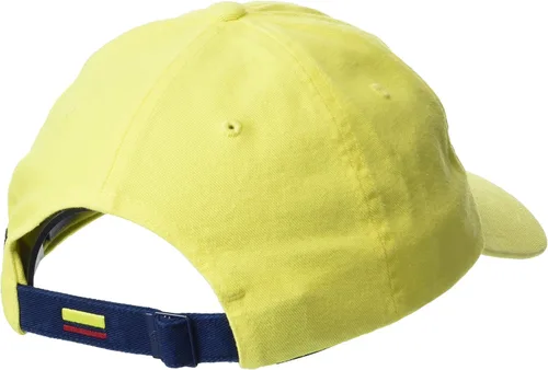 Vista 2 de adidas Gorra estándar unisex para adultos, para equipo de fútbol de la Copa del Mundo, amarillo brillanteazul marino universitario, talla única