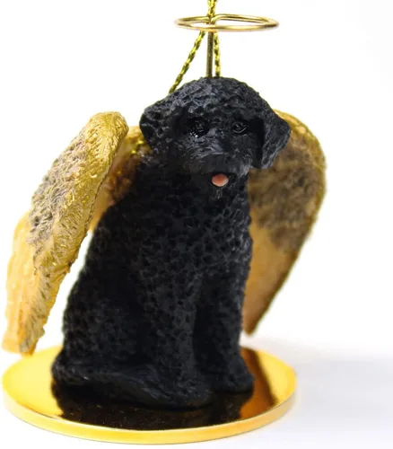 Vista 106 de Conversation Concepts Adorno navideño: Chihuahua, pelo largo 19-Dorado