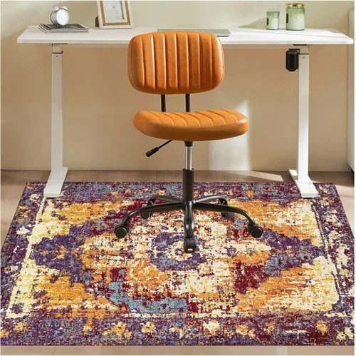 Vista 14 de Tapete para silla de oficina para piso de madera dura, 36"x48" tapete antideslizante para silla de escritorio para pisos duros, alfombra