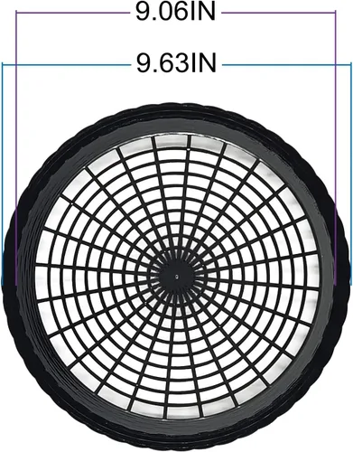 Vista 5 de Paquete de 24 soportes para platos de papel de plástico reutilizables resistentes (negro)