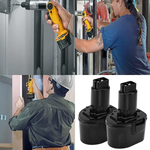 Vista 6 de CREABEST Paquete de 2 baterías de 3500 mAh 7.2 V compatibles con Dewalt