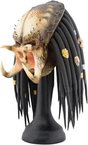 Vista 2 de Modelo caliente juguete depredador réplica máscara látex casco Cosplay traje tamaño de la vida