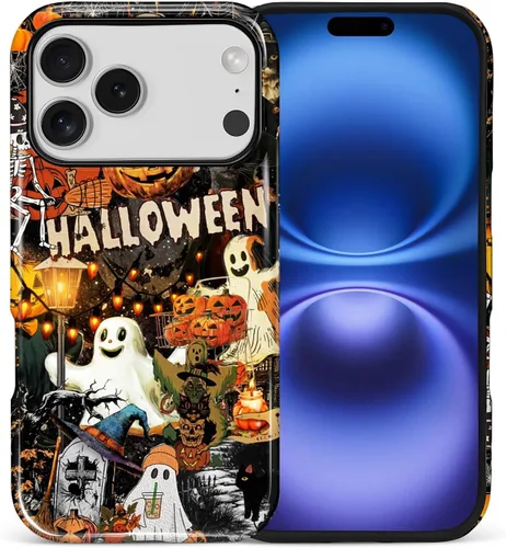 Vista 109 de Funda para iPhone 13 iPhone 14, a prueba de golpes, funda protectora híbrida de 2 capas, doble protección contra caídas, antiarañazos, diseño