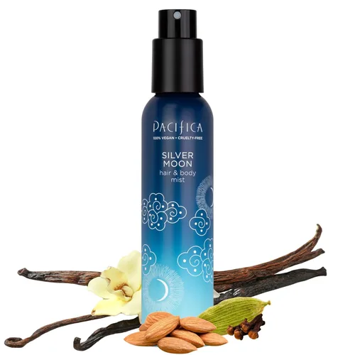 Vista 26 de Pacifica Perfume para el Cabello y Spray de Fragancia Corporal - Blue Moon con Lavanda y Grosella – Sin Alcohol, Vegano y Libre de Crueldad Animal