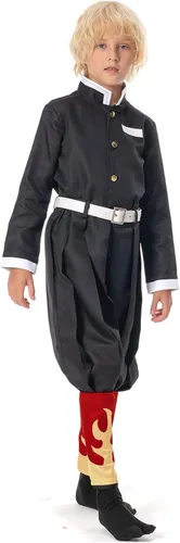 Vista 6 de Seaehey Disfraz de kimono japonés de Tanjiro Kamado Nezuko Giyuu para niños