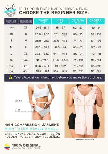 Vista 3 de Sonryse Fajas Colombianas Reductoras y Moldeadoras Postparto Cesarea Shapewear Bodysuit