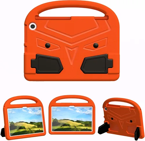 Vista 11 de Funda para tablet Kindle Fire 7 para niños (12.ª generación, versión 2022) con mango de pie de apoyo de forraje resistente, espuma EVA suave, a