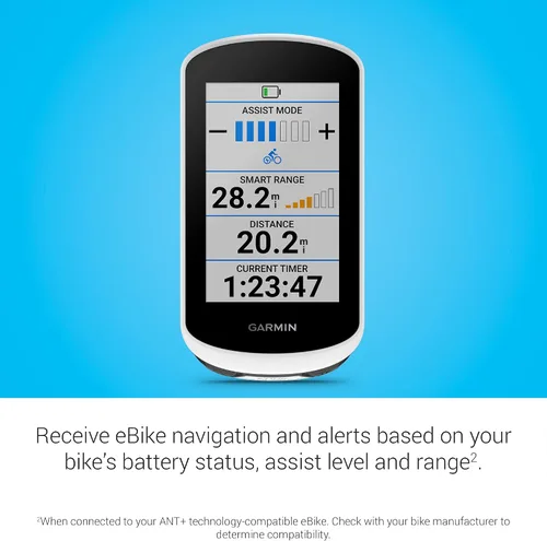 Vista 6 de Garmin Edge® Explore 2 Power, navegador GPS para ciclismo fácil de usar, compatibilidad con eBike, mapas y navegación, con características