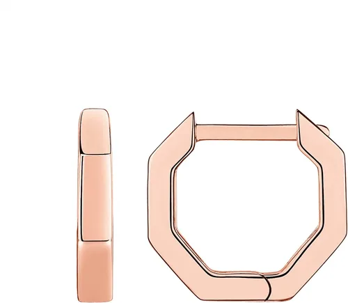 Vista 9 de PAVOI Aretes de aro gruesos chapados en oro de 14 quilates para mujer - Aretes pequeños de aro de oro con postes de plata de ley 925 - Joyería